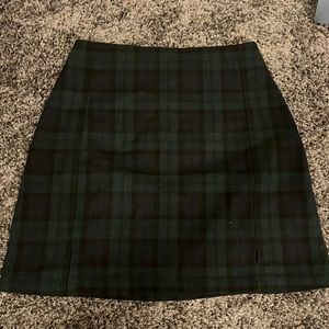 brandy melville plaid mini skirt